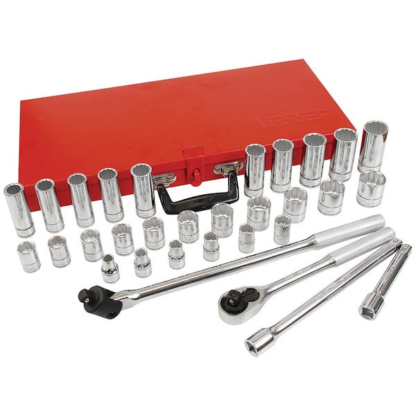 1/2" Drive Metric, 32 pcs